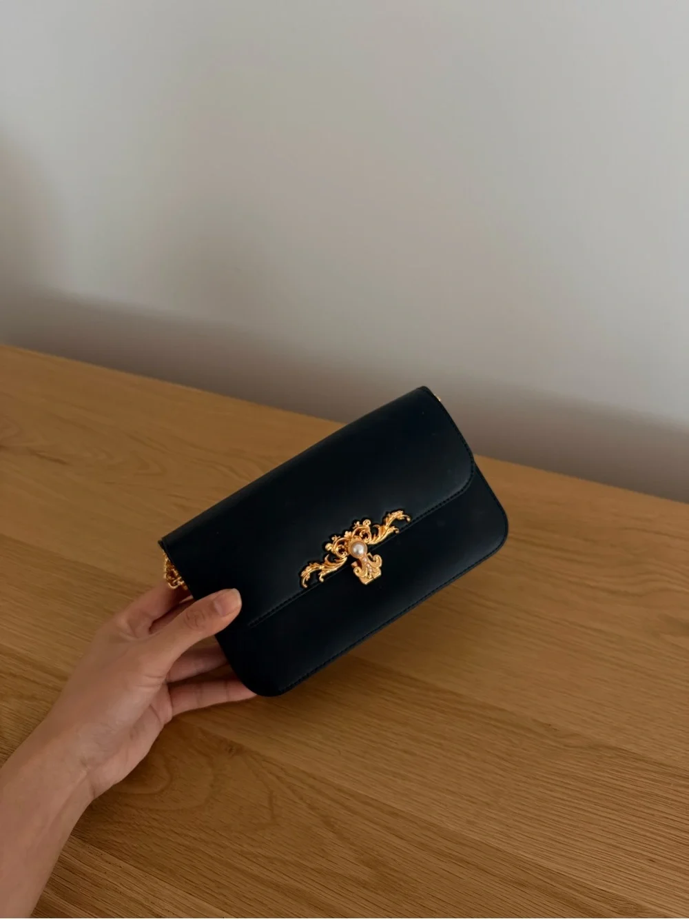 Charles & Keith  Chain Shoulder/ handbag with Gold Hardware